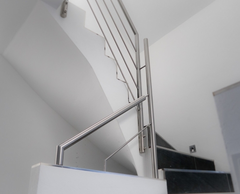 Edelstahl handlauf für innentreppe modern