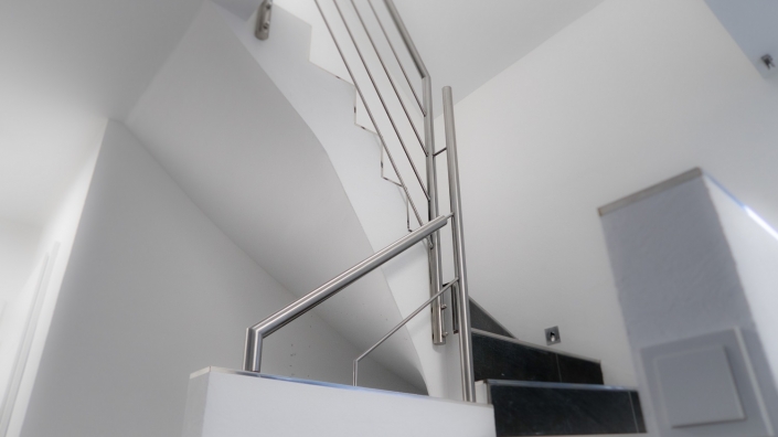 Edelstahl handlauf für innentreppe modern