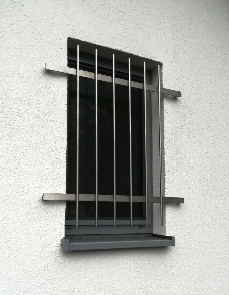 Fenstergitter Edelstahl auf Maß - Einbruchschutz - JPS Metalldesign